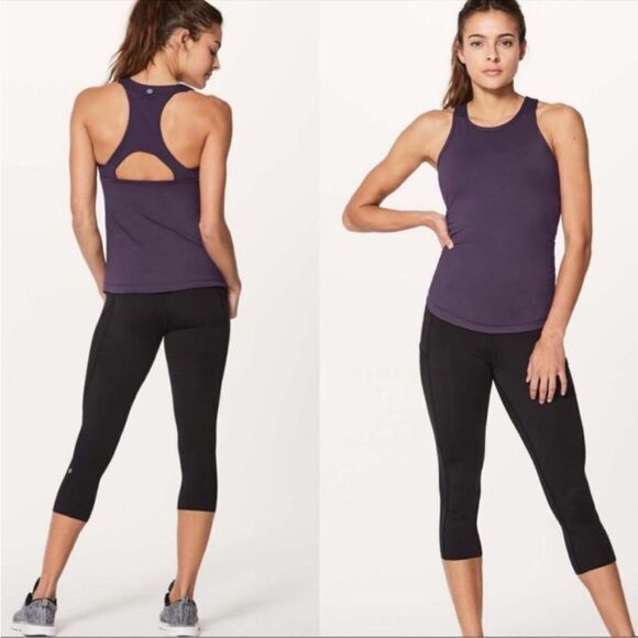 Lululemon Purple Final Lap Tank Size 4 - Picture 1 of 10